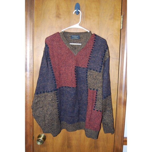 Biella Black Britches of Georgetowne men's wool blend Geometric Pattern Large - Picture 1 of 7